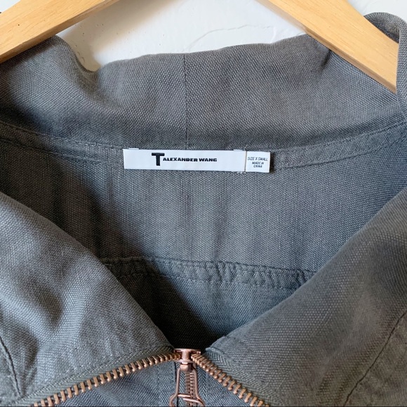 T by Alexander Wang Charcoal Short Sleeve Romper - Picture 12 of 15